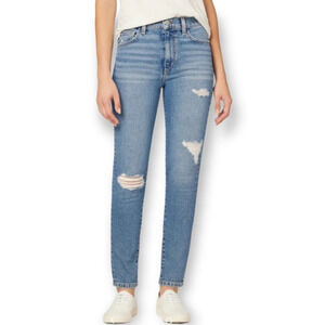 Joe's Jeans High Rise Straight Leg Ankle Jeans in Canella w Distressing Size 31